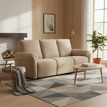 Chenille Herringbone Elastic Full-Coverage Recliner Couch Cover