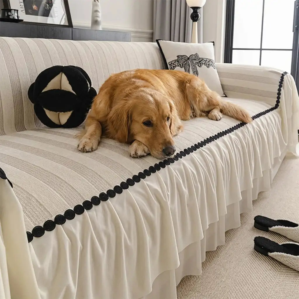 Chenille Scratch-resistant Pet-friendly Sofa Protector Non-slip Sofa Cover