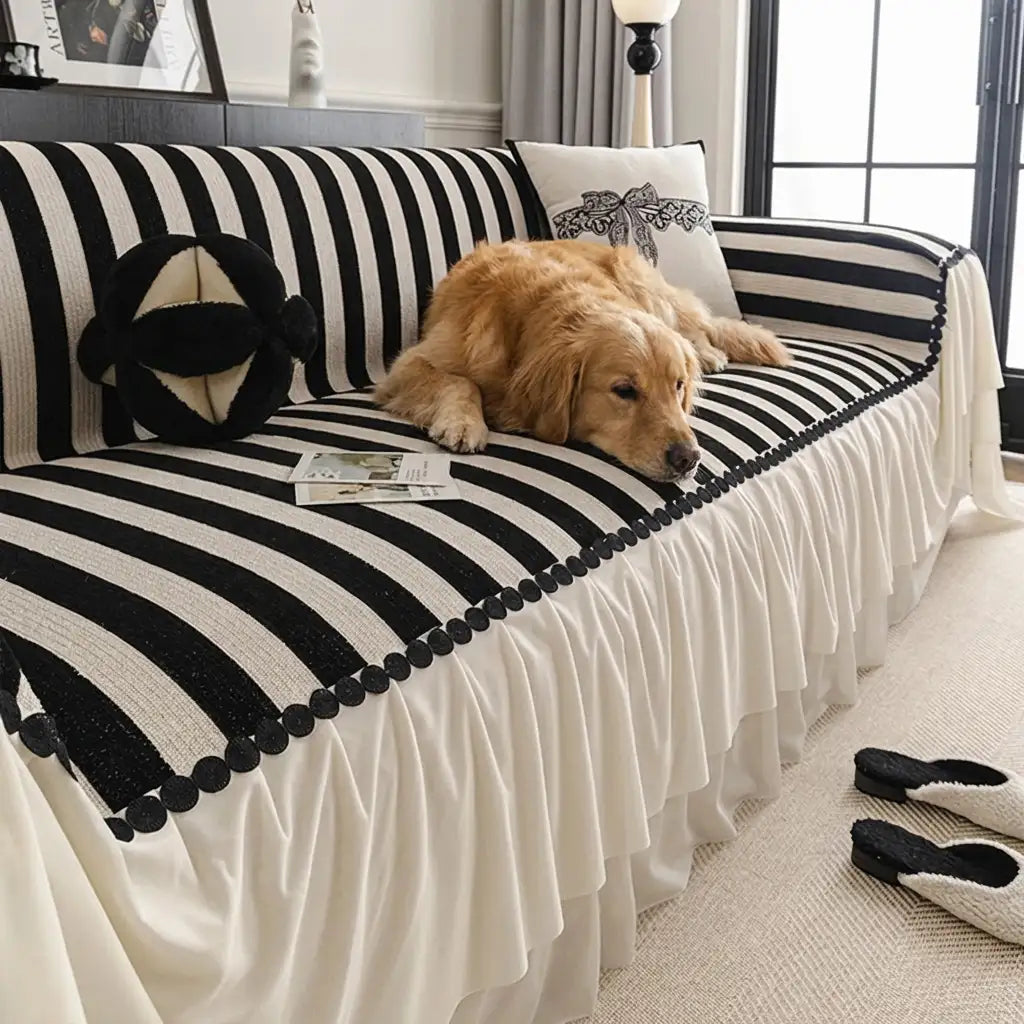 Chenille Scratch-resistant Pet-friendly Sofa Protector Non-slip Sofa Cover