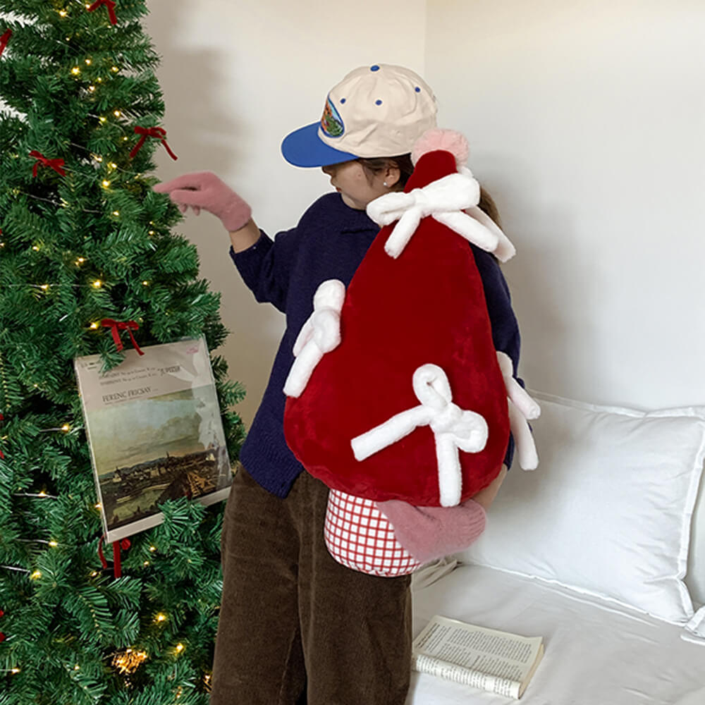 Christmas Tree Large Bow knot Decoration Multi-functional Home Sofa Pillow