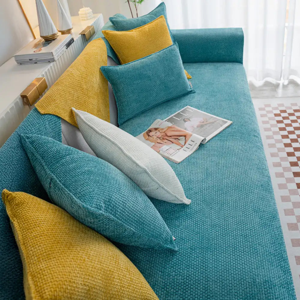 Cloud Woven Velvet Thick Scratch-Resistant Non-Slip Sofa Cover