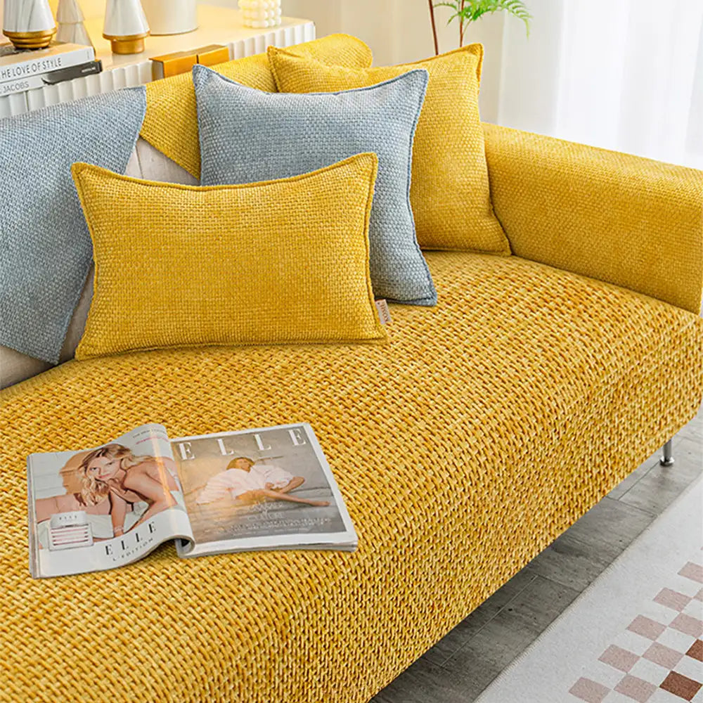 Cloud Woven Velvet Thick Scratch-Resistant Non-Slip Sofa Cover