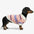 Color-Blocked Striped Faux Mink Fur Warm Dog Jumper Puppy Clothing
