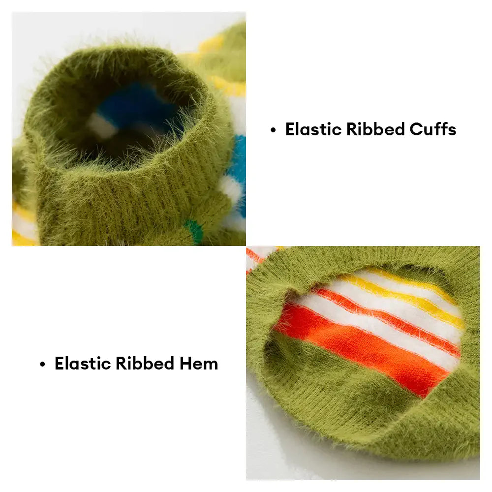 Color Blocked Striped Dog Jumper-Dog Clothes Suitable For Large Dogs