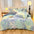 Colourful Gradient Textured Bubble Faux Rabbit Fur Soft Bed Sheet Set