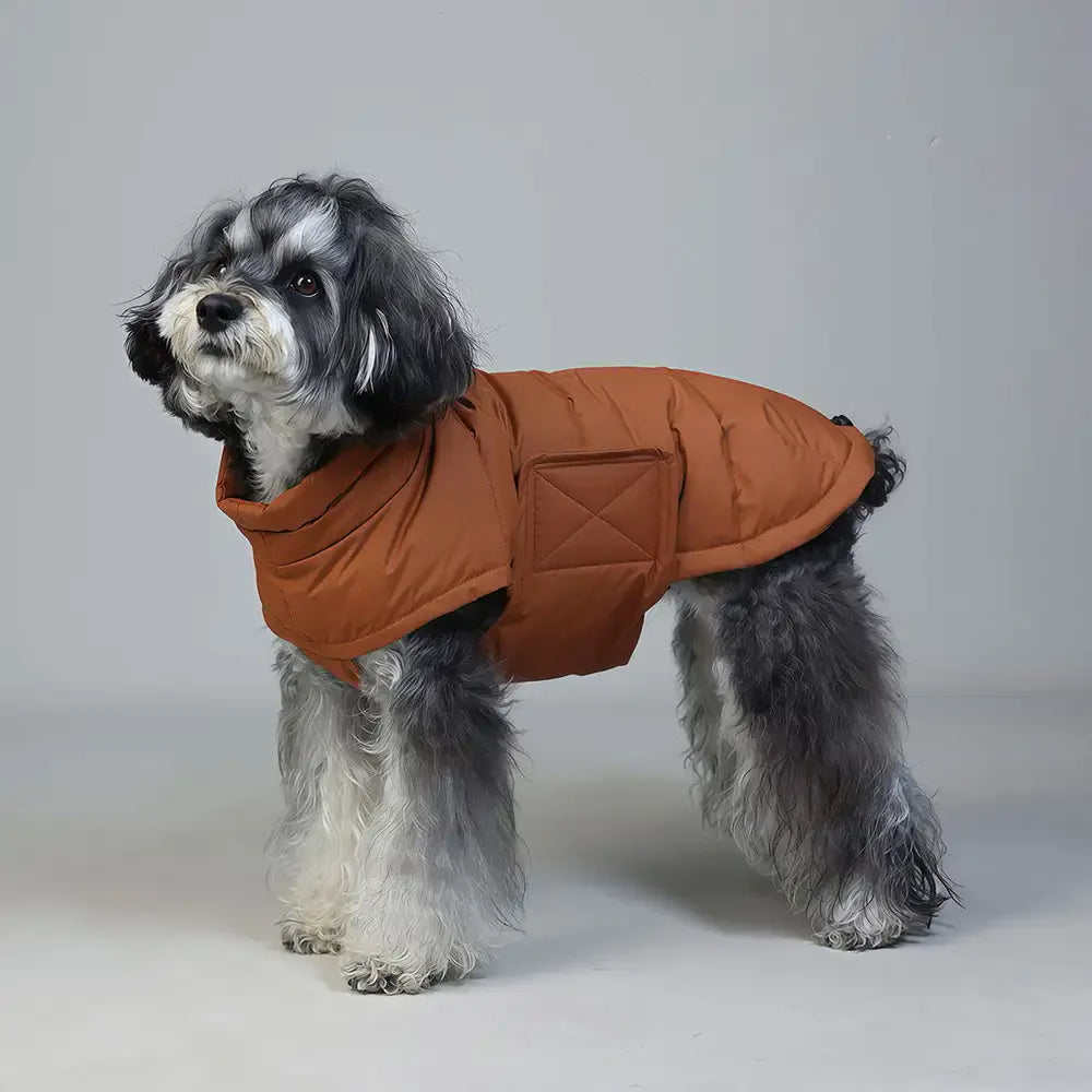 Duck Down Filled Winter Dog Vest Lightweight Warm Dog Coat with Lead Ring