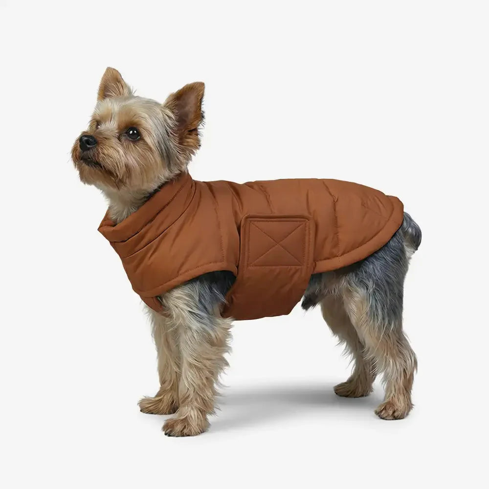 Duck Down Filled Winter Dog Vest Lightweight Warm Dog Coat with Lead Ring