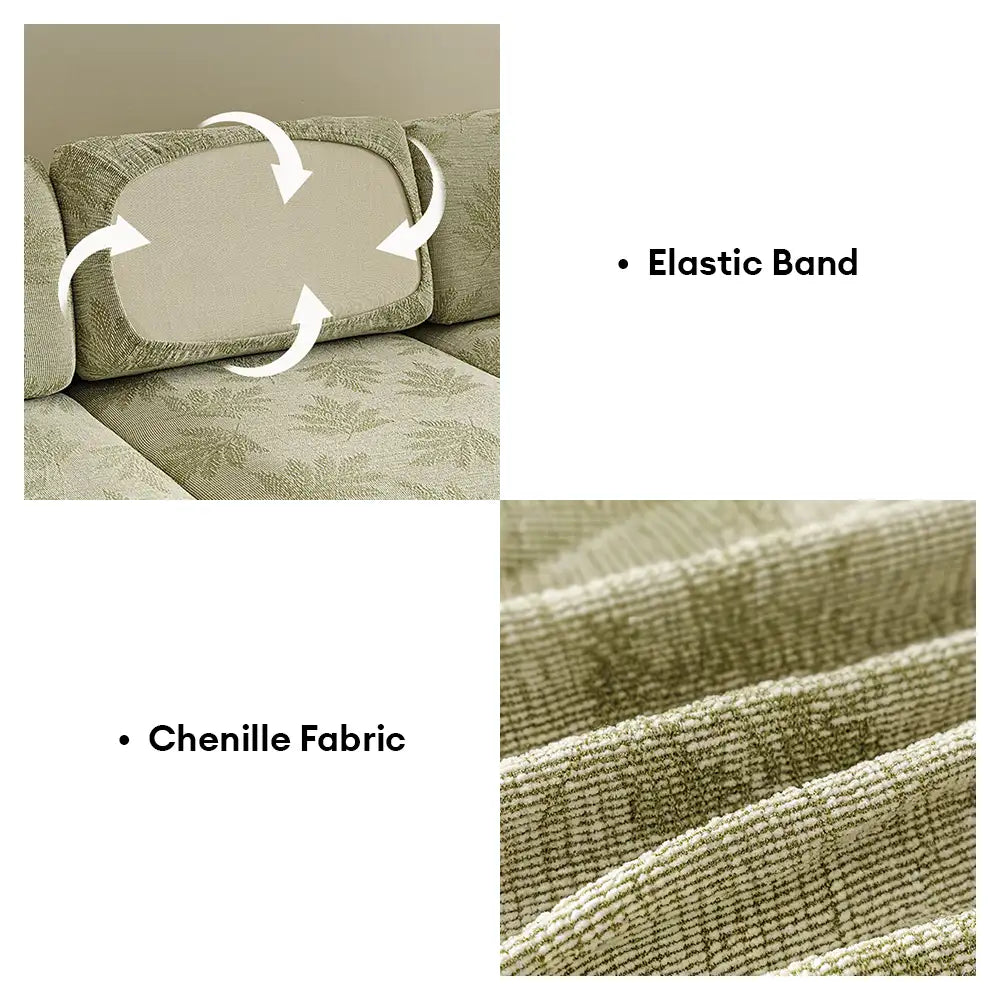 Elastic Chenille All-Season Anti-Scratch Full-Coverage Sofa Cover