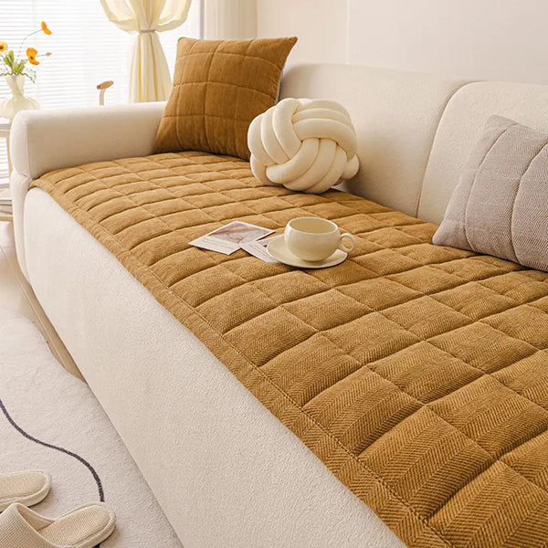 Scratch-proof All-season Stain-resistant Sofa Cover Mat - Retro
