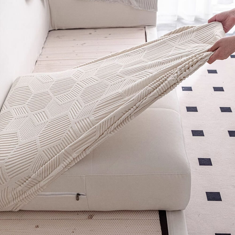 Honeycomb Pattern Water-resistant Stretch Full-Cover Magic Outdoor Garden Sofa Cover