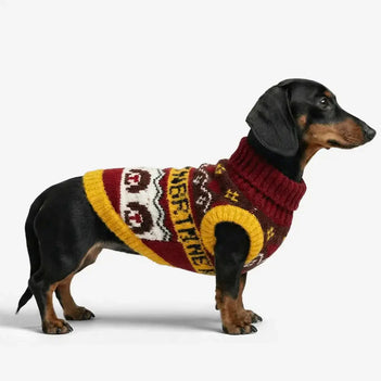 Jacquard Thick-Knit Sleeveless Dog Jumper Dog Clothing
