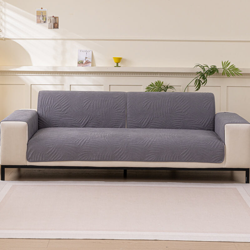 Large Leaf Pattern Water-resistant Sofa Protector Non-Slip Sofa Cover