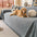 Linework Pattern Chenille Comfortable Scratch-Resistant Sofa Throw Sofa Cover