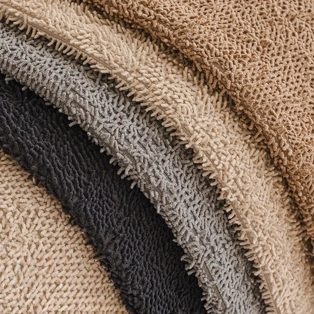 Luxury Long Plush Chenille All-Season Soft And Non-Slip Sofa Cover For Muddy Paws