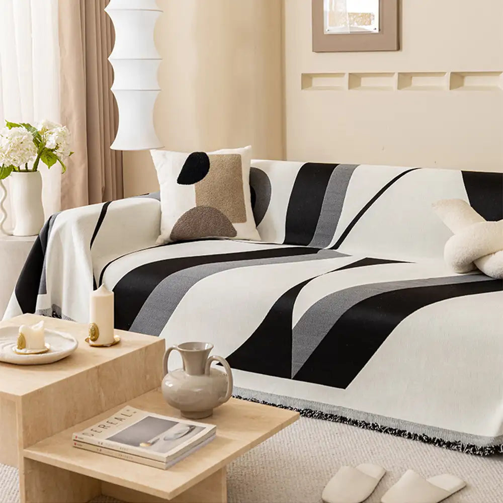 Modern Art Chenille All-Season Universal Fit Multifunctional Sofa Cover