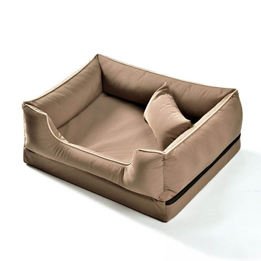 Nordic Style Waterproof Anti-Scratch Washable Dog Sofa Bed with Pillow