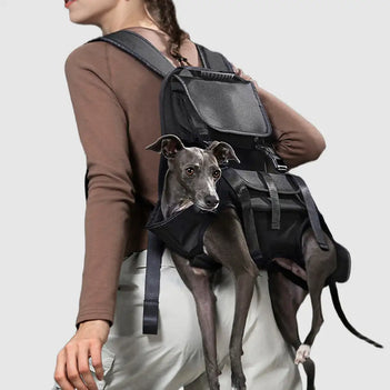 Outdoor Sports Portable Backpack Ergonomic Comfortable Lift Harness Dog Sling Carrier Bag
