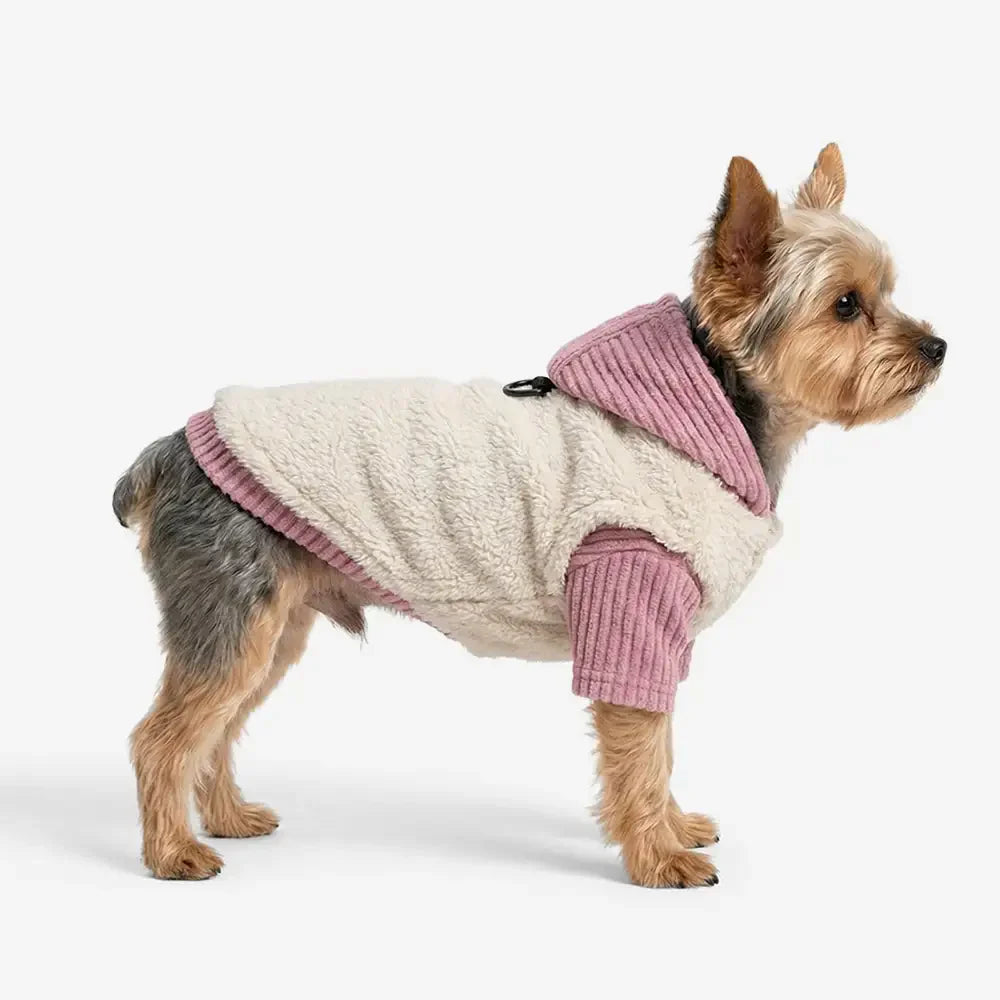 Plush Coat & Matching Turtleneck Dog Jumper Two-Piece Dog Outfit Set