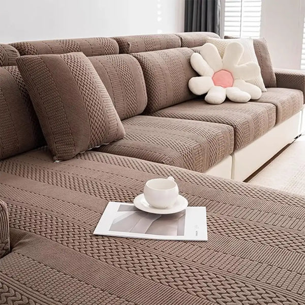 Polar Fleece Soft Antistatic Protection Sofa Stretch Full Wrap Sofa Cover