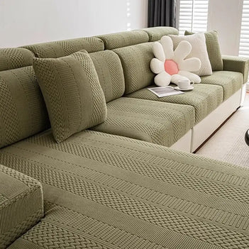 Polar Fleece Soft Antistatic Protection Sofa Stretch Full Wrap Sofa Cover