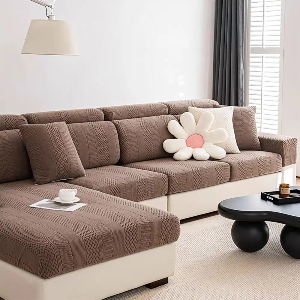 Polar Fleece Soft Antistatic Protection Sofa Stretch Full Wrap Sofa Cover