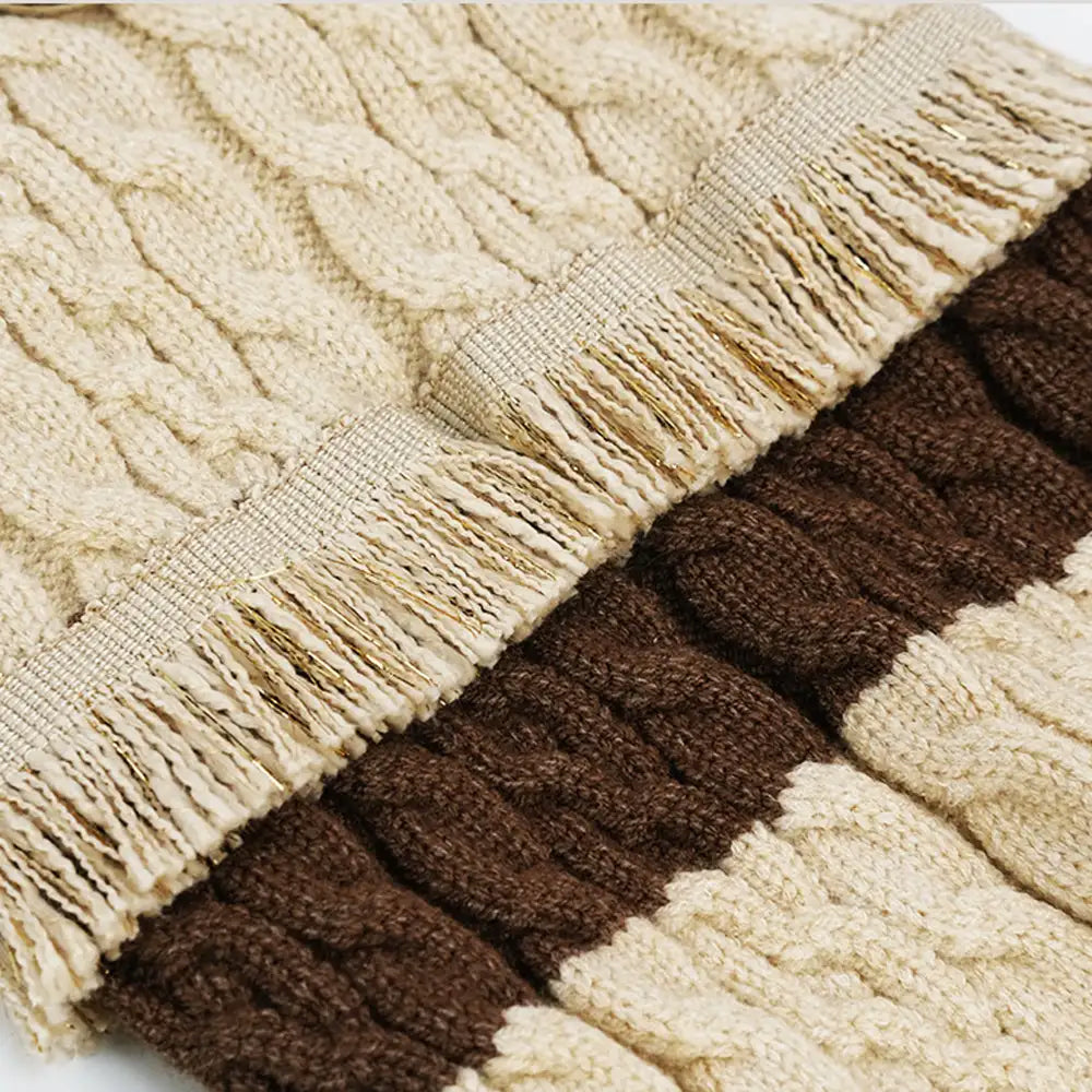 Retro Cable Knit Dachshund And Small To Medium-Sized Dog Jumper