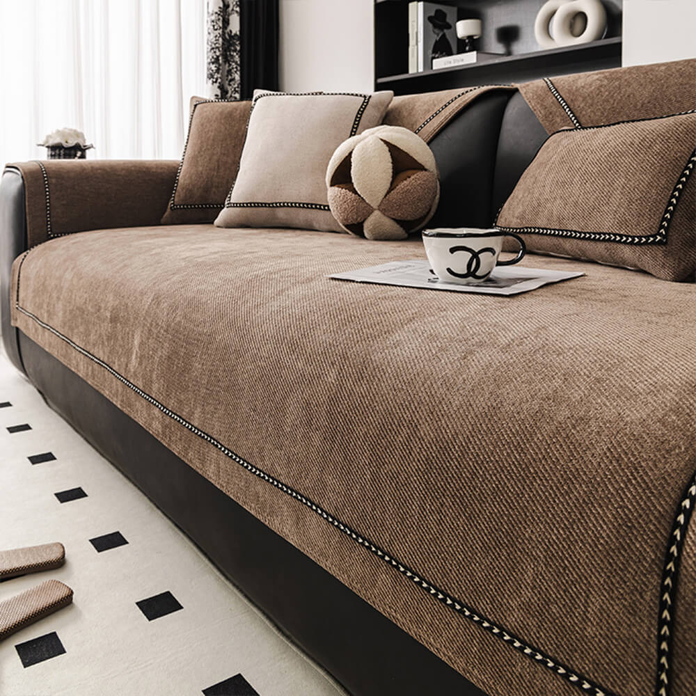 Simple Modern Jacquard High-Weight Non-Slip Chenille Outdoor Garden Sofa Cover