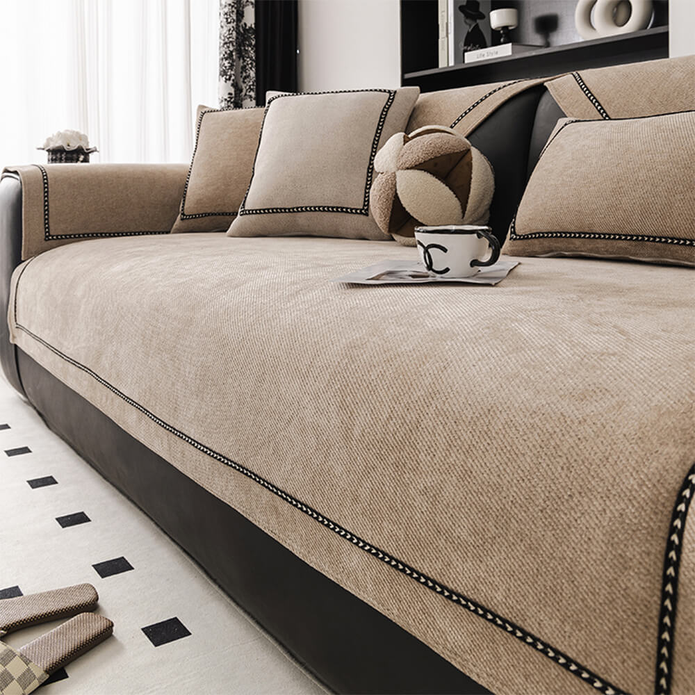 Simple Modern Jacquard High-Weight Non-Slip Chenille Sofa Cover