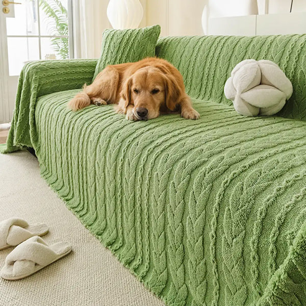 Simple Thickened Soft Fleece Fabric Sofa Protection Sofa Cover Sofa Throws