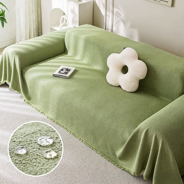 Soft Water-resistant Teddy Plush Throw Sofa Cover Sofa Throws