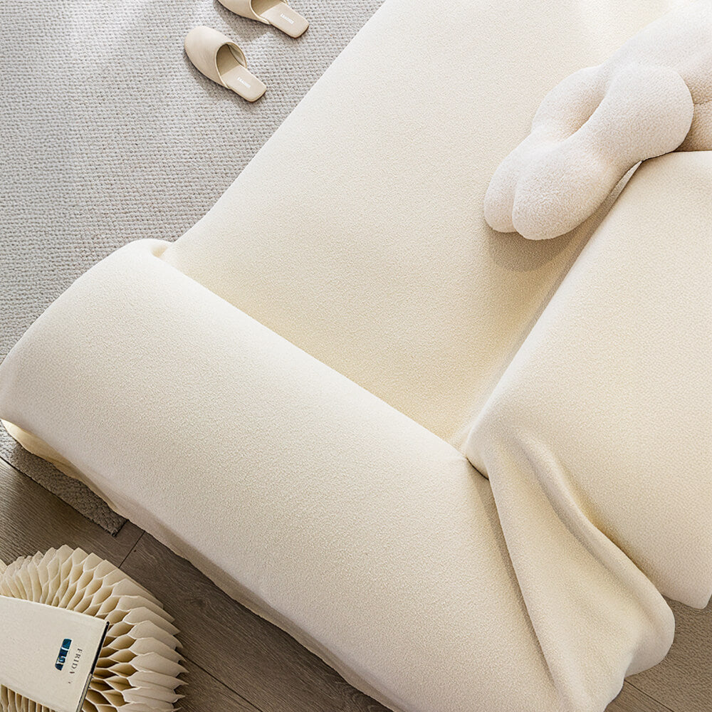 Soft Water-resistant Teddy Plush Throw Sofa Cover