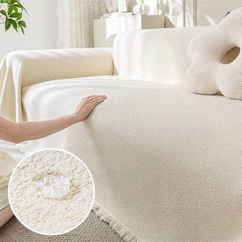 Soft Water-resistant Teddy Plush Throw Sofa Cover Sofa Throws