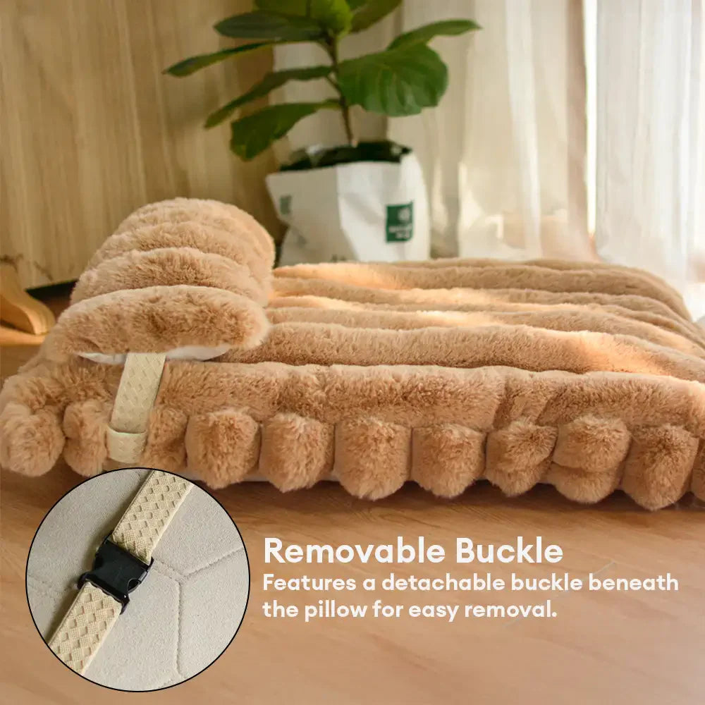 Softness Faux Rabbit Fur Warming Pillow Dog Bed - Cosy Cloud