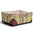 Square Vintage Plaid Faux Sherpa PU Leather Dog & Cat Bed