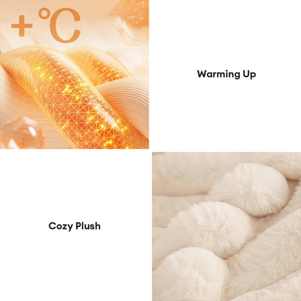 Striped Faux Rabbit Fur Multi Functional One Piece Sofa Cover