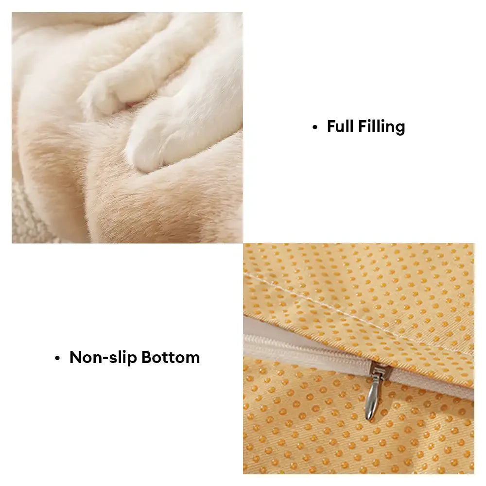 Tie-Dye Colour Fluffy Plush Lazy Comfortable Dog & Cat Sofa Bed