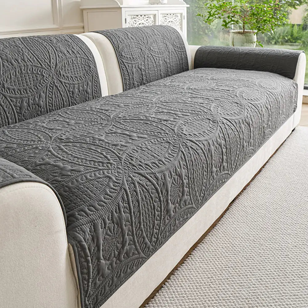 Water-Repellent Brushed Fabric All-Season Breathable Non-Slip Outdoor Garden Sofa Cover