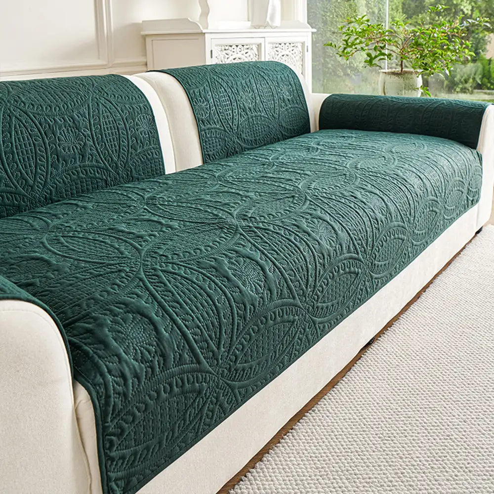 Water-Repellent Brushed Fabric All-Season Breathable Non-Slip Outdoor Garden Sofa Cover