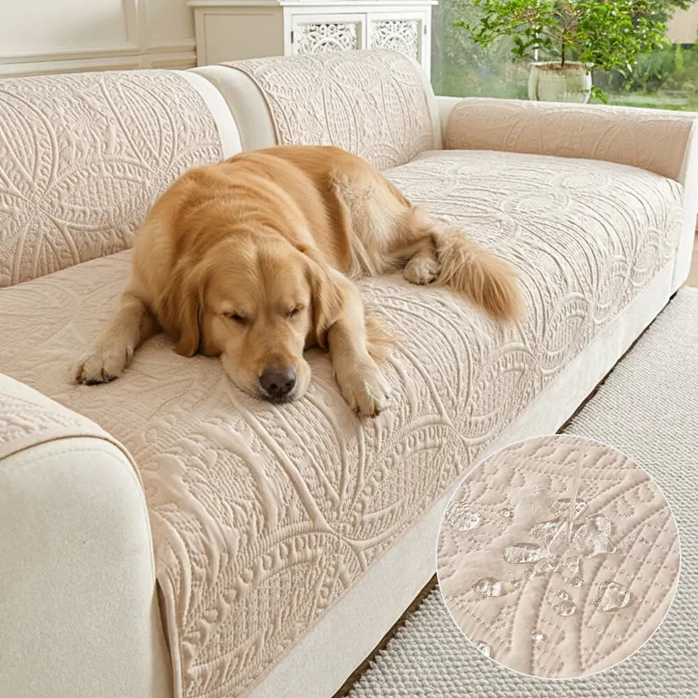 Water-Repellent Brushed Fabric All-Season Breathable Non-Slip Outdoor Garden Sofa Cover