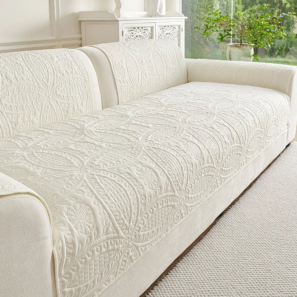 Water-Repellent Brushed Fabric All-Season Breathable Non-Slip Outdoor Garden Sofa Cover