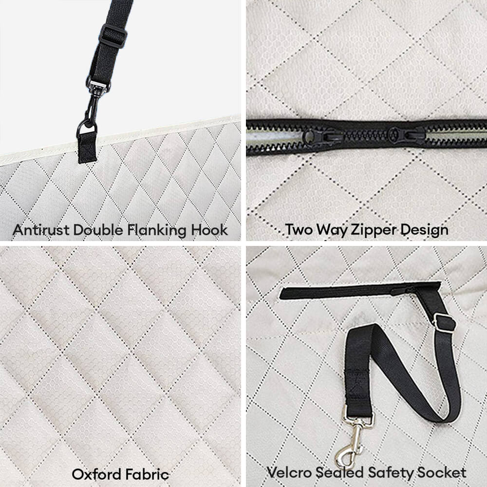 Waterproof Multi-Use Car Dog Seat Cover – Convertible Back Seat Protector for Pets