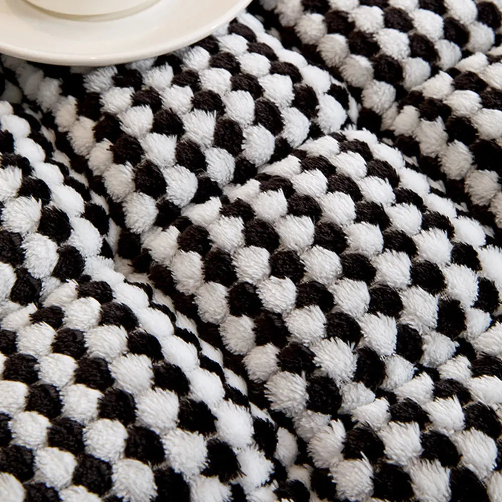 Thick Quilted Anti-Slip Plush Dot Pet-Friendly Pad Sofa Cover