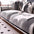 Chenille Arch Pattern Scratch-Resistant Sofa Cover