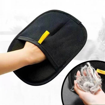 Pet Hair Removal Glove with Dual-Sided Electrostatic Bristles