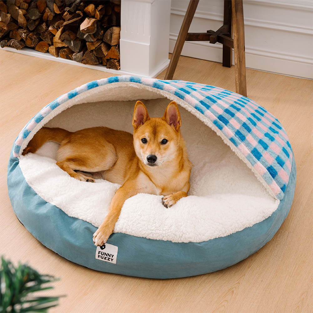 Round Canopy Dream Dog Bed Pet Nest Bed