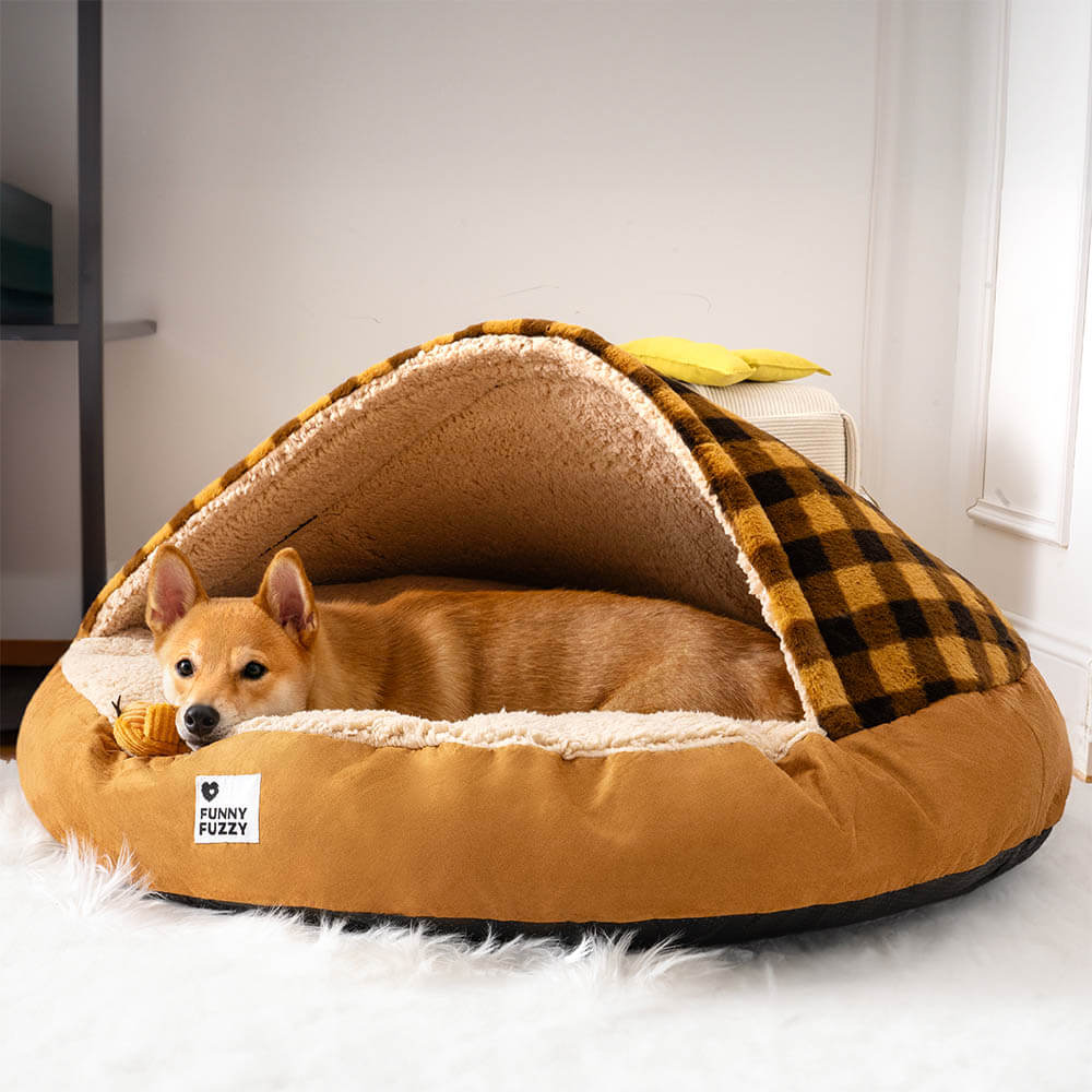Round Canopy Dream Dog Bed Pet Nest Bed