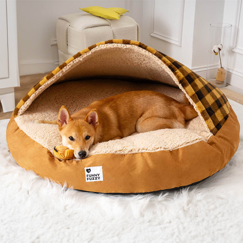 Round Canopy Dream Dog Bed Pet Nest Bed