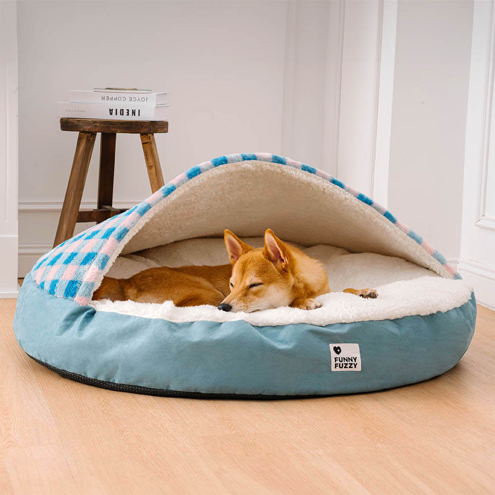 Round Canopy Dream Dog Bed Pet Nest Bed