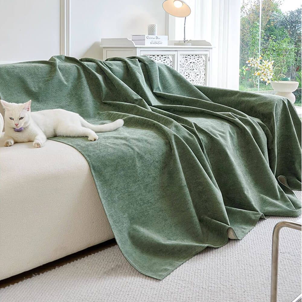Soft and Waterproof Scratch-Resistant Non-Linting Throw  Corner Couch Cover