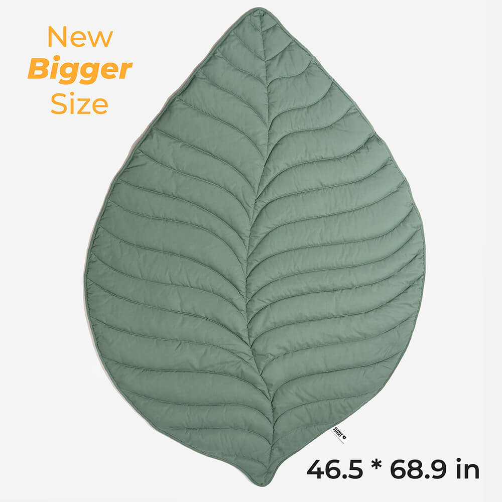 Super Large High Quality Leaf Shape Human Mat Dog Blanket
